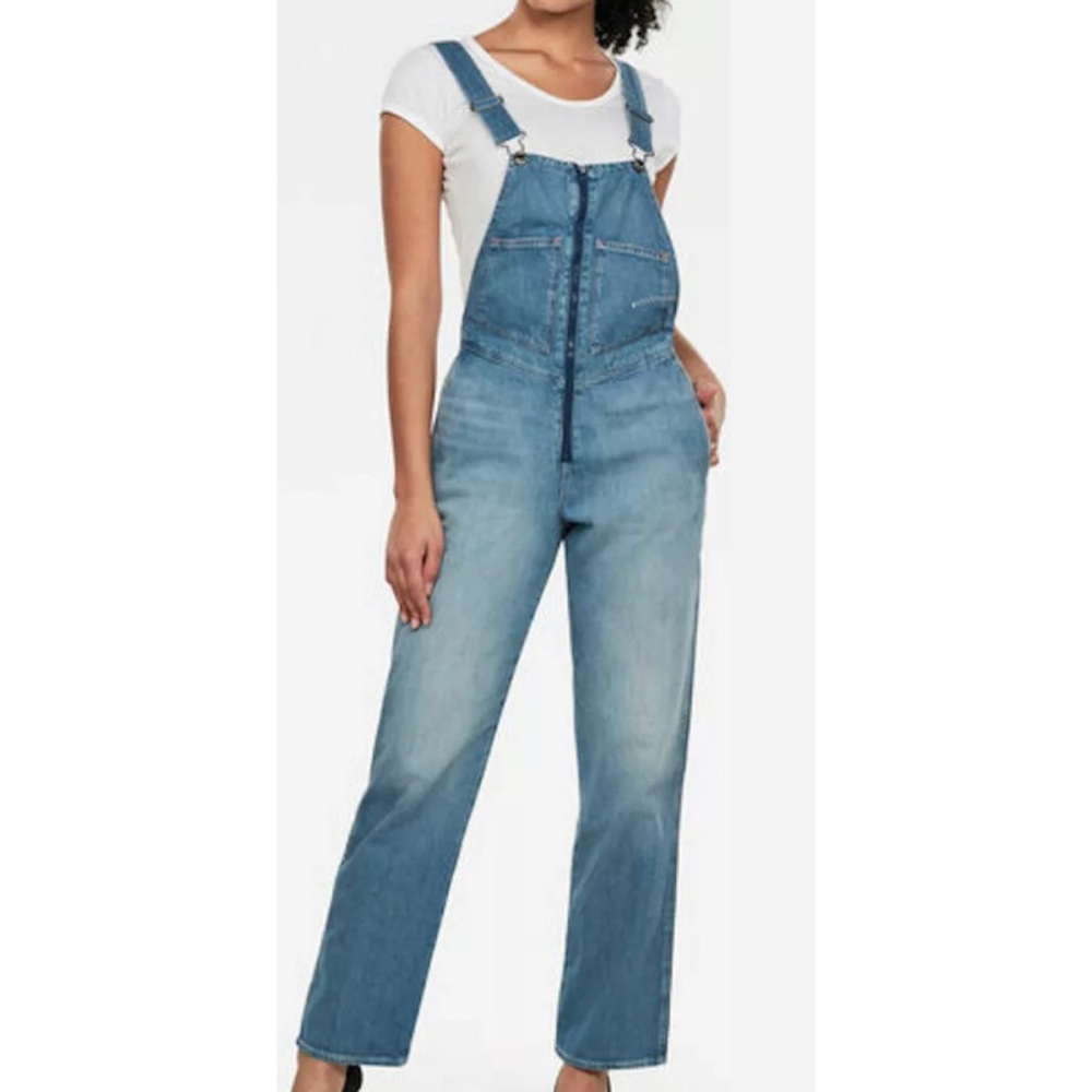 NWT G-Star Raw lily denim overalls sz small